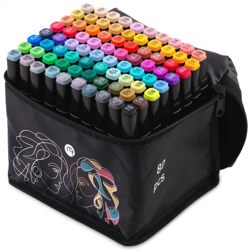 „Nukido NK-912“ alkohol markers, 80 pcs in a pack