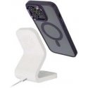 4Kom Oem COLOR EDGE MAG COVER - MagSafe-yhteensopiva suojus Samsung Galaxy S25:lle, vaaleanpunainen.