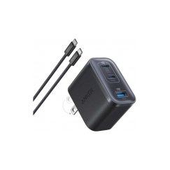 Verkko­laturi Anker Nano 70W, 2xUSB-C, 1xUSB musta