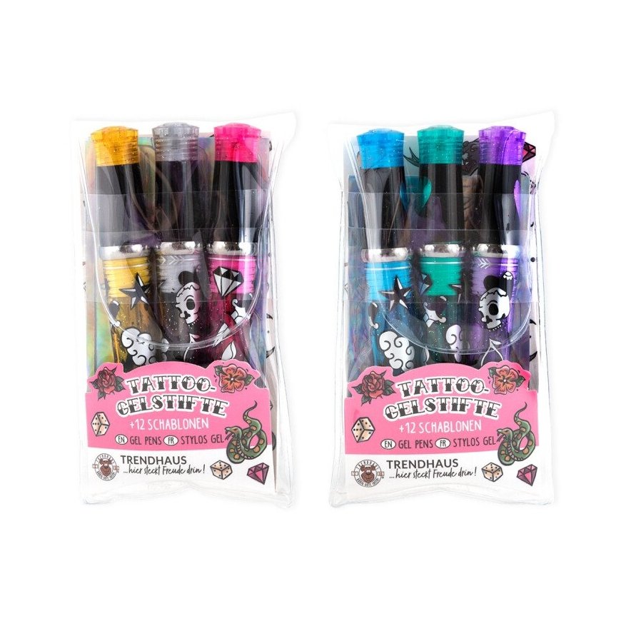 Trendhaus Tattoo Creation – Gel Pens – Glitter (3 pcs, 2 designs) (TH959454) – 2