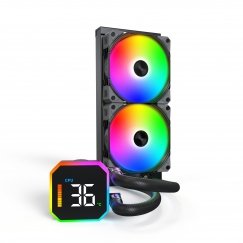 Montech HyperFlow Digital 240 Protsessor Kõik-ühes vedelikujahuti 12 cm Must 1 tk