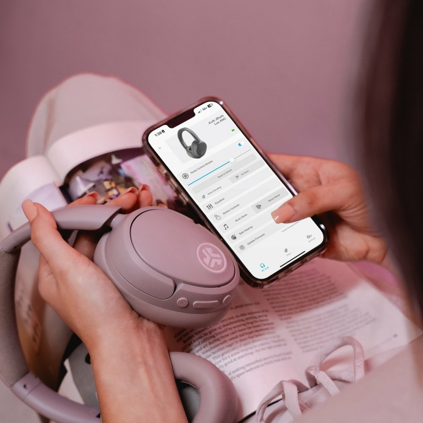 JLab JBuds Lux ANC Austiņas Bezvadu Zvani / mūzika USB Veids-C Bluetooth Mauve – 4