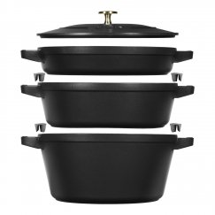 Staub La Cocotte 4,2 L Apaļš Čuguna Cepamtrauks sautējumiem