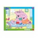 Dino large plate puzzle: Peppa Pig siblings Dino large plate puzzle: Peppa Pig siblings