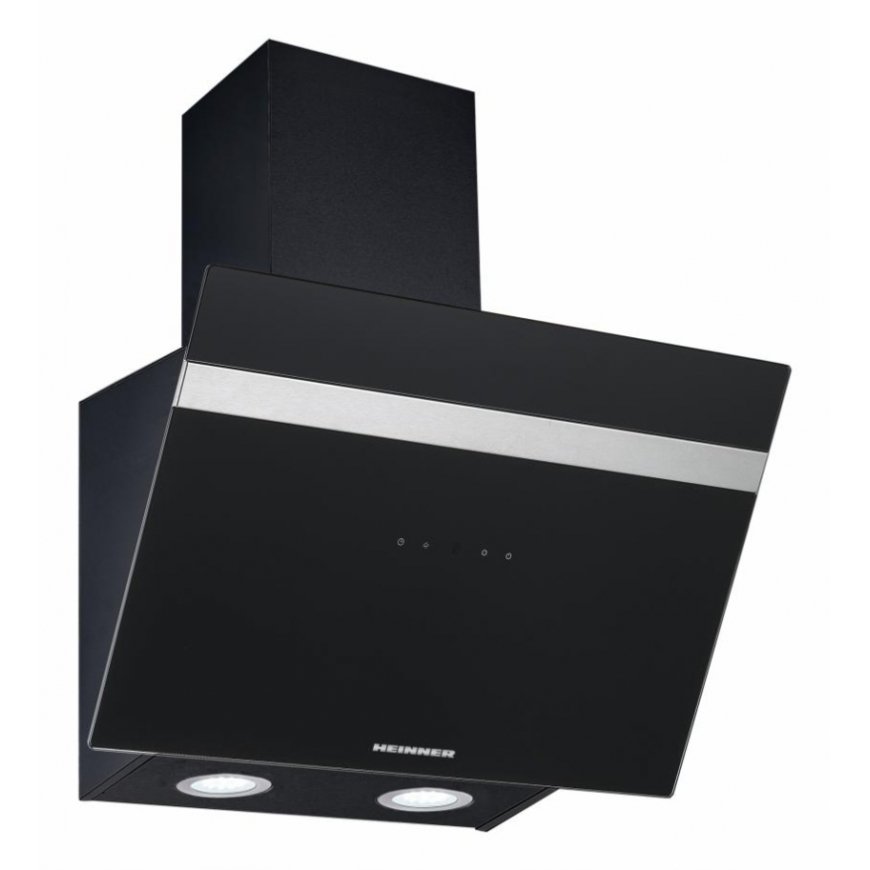 Heinner HDCH-6060RGBK tvaika nosūcējs Sienā iebūvēts Melns 566 m³/h – 2