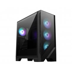 MSI MAG FORGE 321R AIRFLOW kompiuterio korpusas „Midi Tower“ Juoda, Permatomas