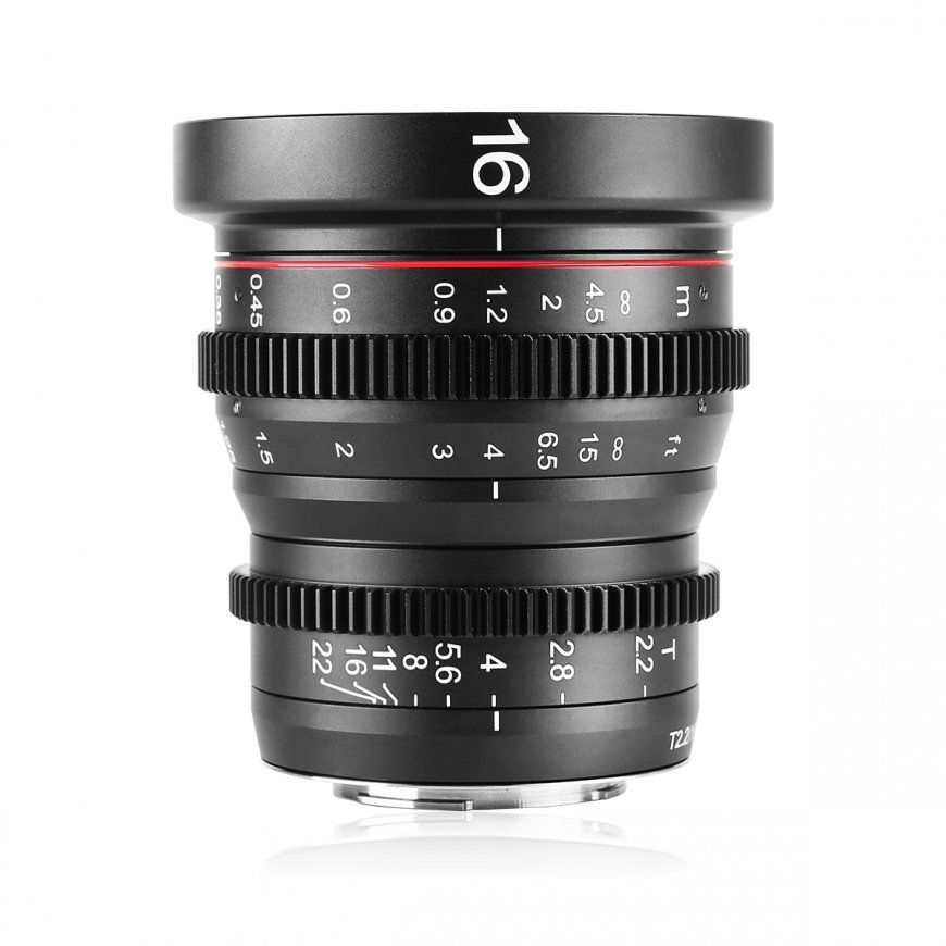 Meike 16mm T2.2 MILC Kino objektyvas Juoda