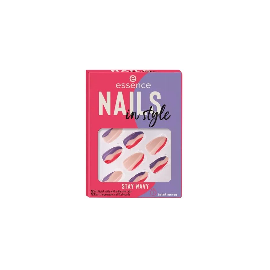 Essence Nails in style Finger nails Multicolour Pattern 12 pc(s) Blister