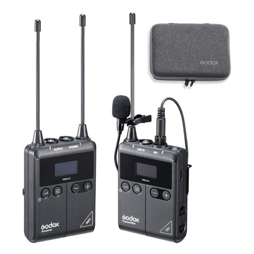 Godox WMicS1 Must Käed vabad / revääri mikrofon