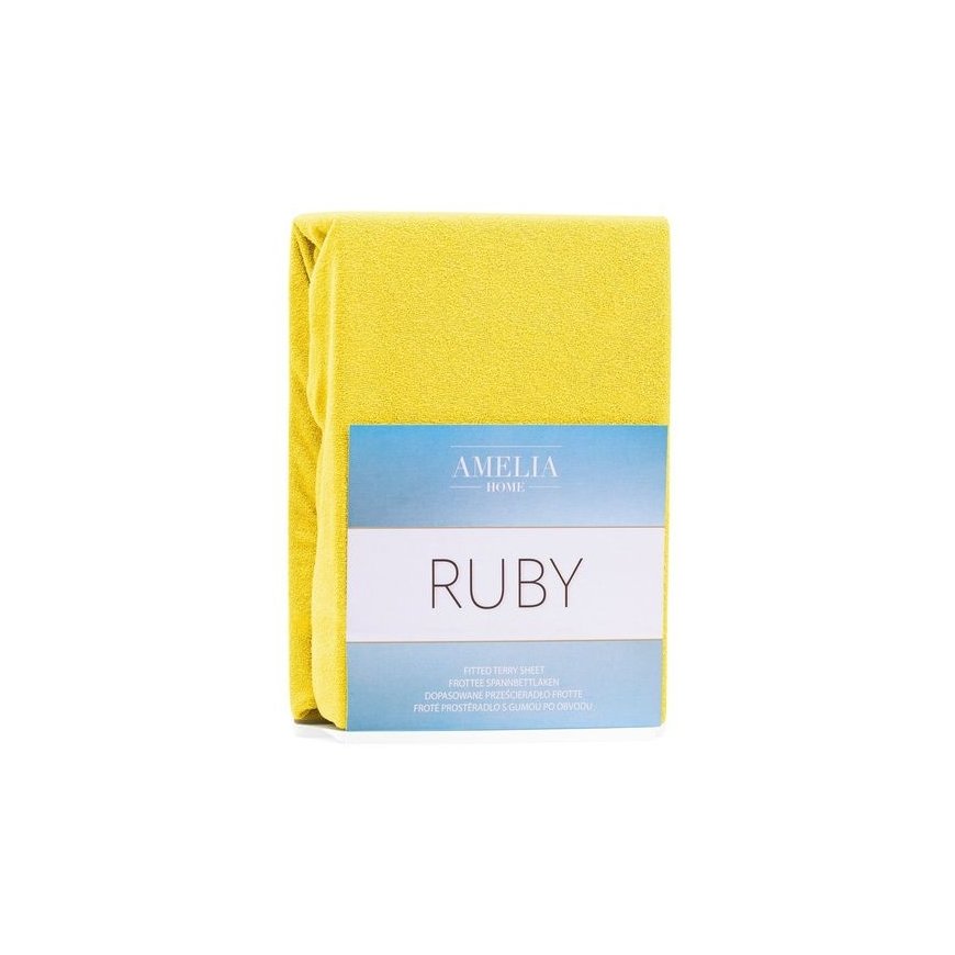 RUBY Yellow Bedspread, Classic Style, Material - Textile, Terry Fabric 140-160x200 AmeliaHome