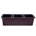 PLASTIA BERBERIS TRIO Itsevedettävä ruukku 117 x 39 cm, ruskearuosteinen