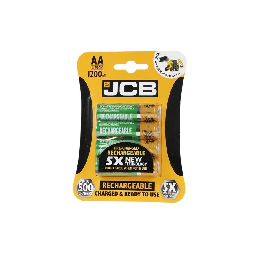 JCB RTU NiMH AA/R06, min.1200mAh, eelne laaditud, 4 tk pakendis