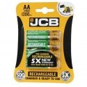 JCB RTU NiMH AA/R06, min.1200mAh, eelne laaditud, 4 tk pakendis JCB RTU NiMH AA/R06, min.1200mAh, eelne laaditud, 4 tk pakendis