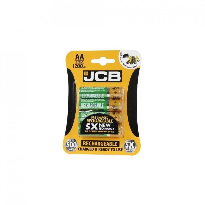 JCB RTU NiMH AA/R06, min.1200mAh, eelne laaditud, 4 tk pakendis – 2