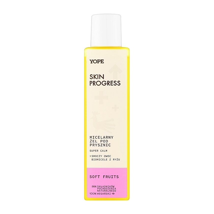 Yope Skin Progress micelinis dušo želė Soft Fruits 200ml