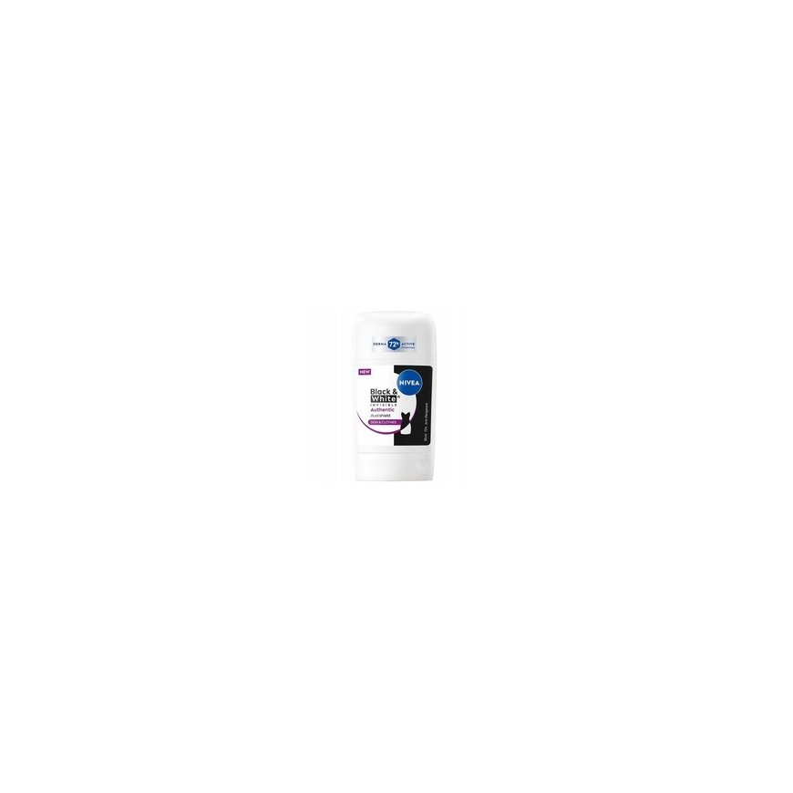 Nivea "Black & White Invisible Authentic" antiperspirant with moisturizing effect, 50 ml