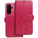 Oem MEZZO Kirja-case Samsung Galaxy A56 5G teddy bear magenta varten Oem MEZZO Kirja-case Samsung Galaxy A56 5G teddy bear magenta varten