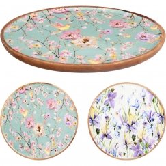 Mondex PLATE 25X25CM 2 TYPES FLOWER DSG