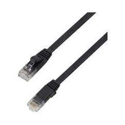 Spacetronik RJ45 CAT 6a U/UTP AWG32 plokščias baltas kabelis 20 m