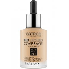 CATRICE HD Liquid Coverage 30 ml Buteliukas su pipete Skystis 036 Hazelnut Beige
