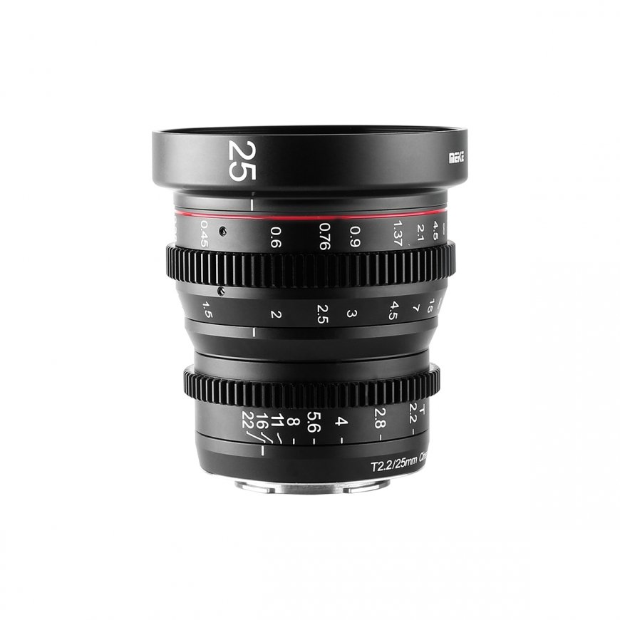 Meike 25mm T2.2 MILC Elokuvaobjektiivi musta