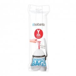 Brabantia 116742 prügikott 20 l Valge 20 tk