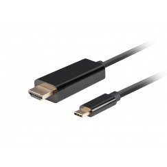 Lanberg CA-CMHD-10CU-0010-BK videokaabliadapter 1 m USB tüüp-C HDMI Must