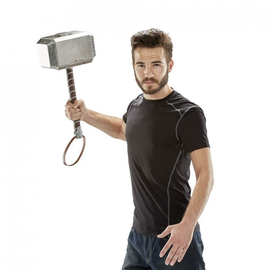 Hasbro Marvel Legends Series Mjolnir Electronic Hammer – 5