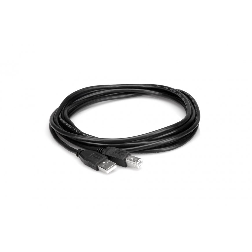Hosa Technology USB-203AB USB кабель USB 2.0 0,9 m USB A USB B Черный – 2
