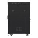 Lanberg FF01-8822-23BL rack cabinet 22U Freestanding rack Black