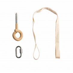 Membantu 25040083 võrkkiige lisatarvik Riputuskomplekt Hall, Beež 25 kg