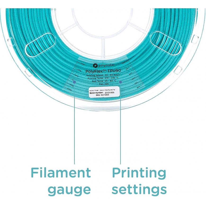 Polymaker PD02001 materjal 3D-printimiseks Must 750 g – 5
