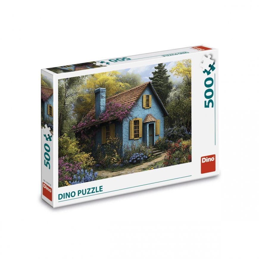Dino puzzle 500 pcs: blue house