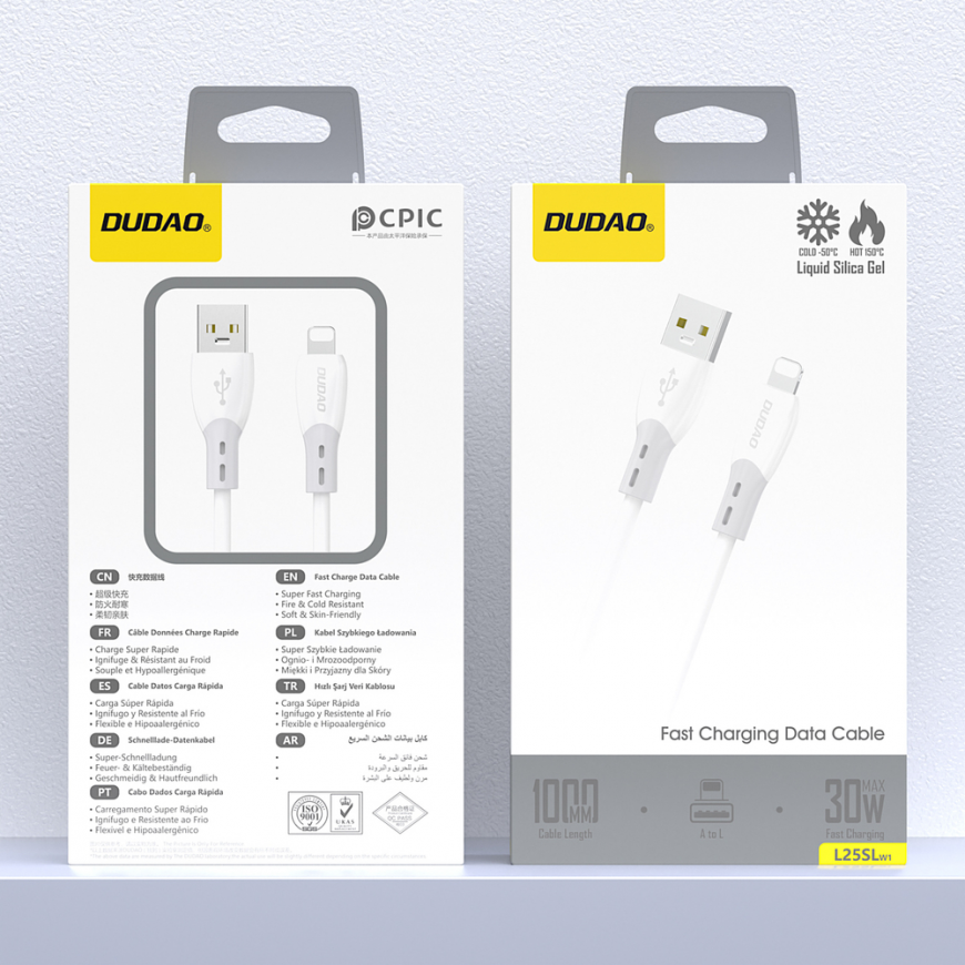 Dudao L25SL 30W USB-A - Lightning Cable with Soft Silicone Braid – 2