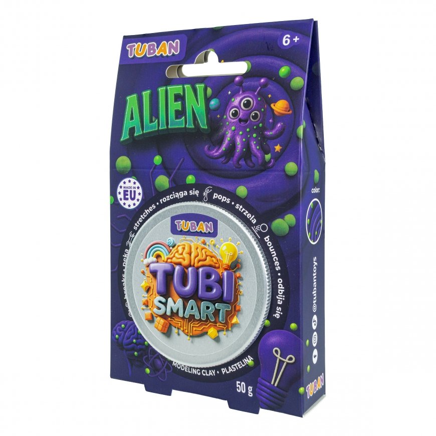 Tuban TUBI SMART ALIEN Modelinas 50 g Violetinė