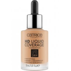 CATRICE HD Liquid Coverage 30 ml Pudele ar pipeti Šķidrs/Šķidrums 046 Camel Beige