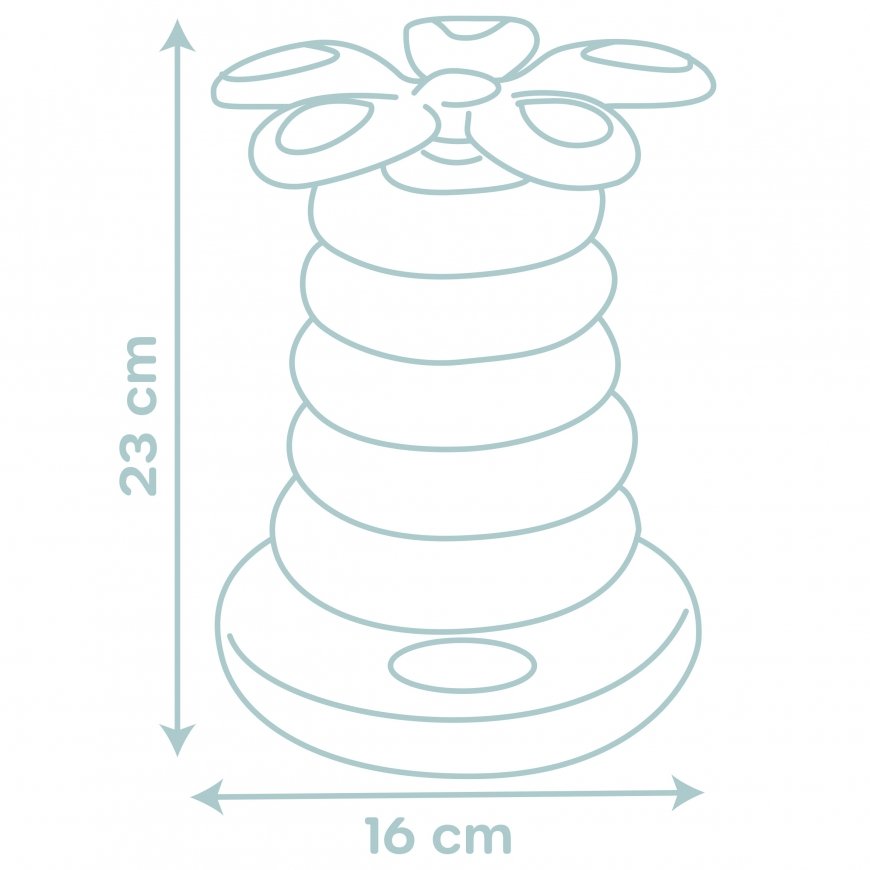 Smoby püramiid Roly Poly - krāsains – 5