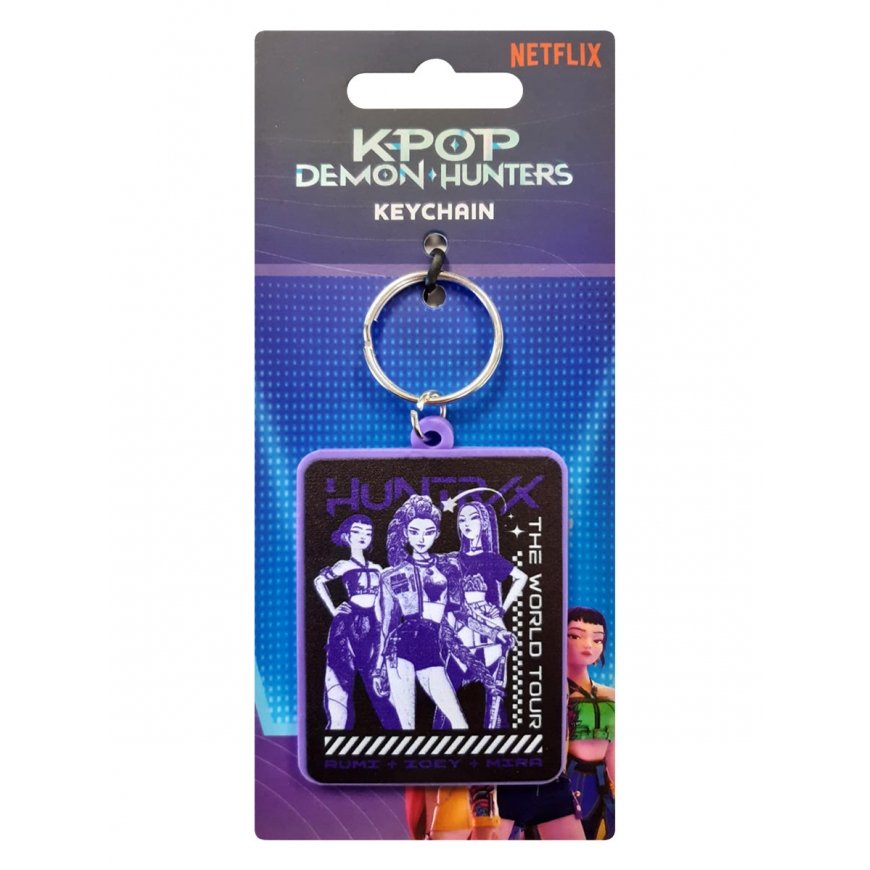 K-POP Demon Hunters Huntrix PVC raktas