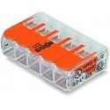 Wago 221-415 terminal block 1P Orange, Transparent