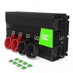 Green Cell INV15 strāvas adapteris & pārveidotājs Auto 3000 W Melns
