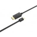 UNITEK Y-C611BK DisplayPort-kaabel 2 m Mini DisplayPort Must