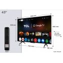TCL P7K 43P7K televizorius 109,2 cm (43") 4K Ultra HD Smart TV „Wi-Fi“ Metalinis 430 cd/m² TCL P7K 43P7K televizorius 109,2 cm (43") 4K Ultra HD Smart TV „Wi-Fi“ Metalinis 430 cd/m²