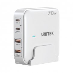 UNITEK P1229AWH01-EU PDA/mobīlo telefonu lādētājs Universāls Balts AC Ātrā uzlāde Iekštelpas
