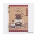 Notepad "drip coffee Kalita" B6, with 5 mm grid, NW-B610-3 Notepad "drip coffee Kalita" B6, with 5 mm grid, NW-B610-3