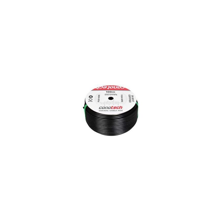 Conotech RG6U NS113TRI korkealaatuinen kaapeli PE+GEL 1.13 CU x144 100m