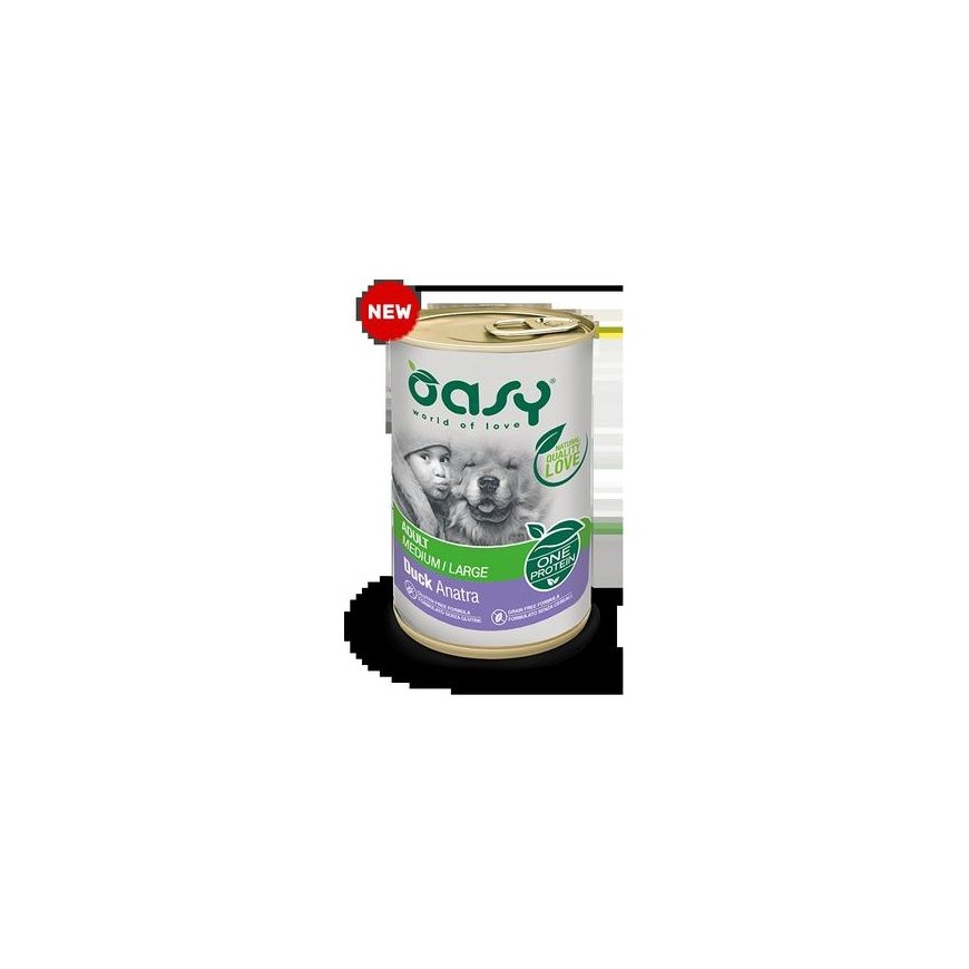 Oasy One Protein Suaugusiems Vidutinio/Didelio Dydžio Ančių 400g
