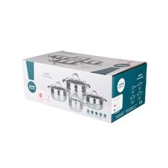 Кастрюля из нержавеющей стали Remo 1,3 л, диаметр 14 см, высота 8,5 см.