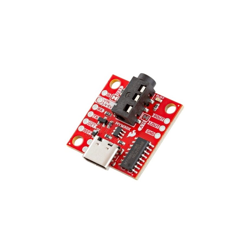 Audio Player Expansion Module – MP3 and WAV Player – MY1690X-16S – SparkFun BOB-28038