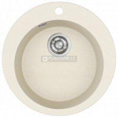 Compotexa Stone Composite Sink HELIKA Clarus SR100W, Silicsana color: Almond | Blanched almond 113