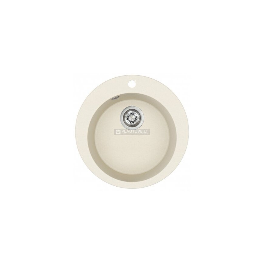 Compotexa Stone Composite Sink HELIKA Clarus SR100W, Silicsana color: Almond | Blanched almond 113